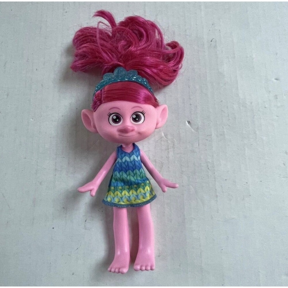 Mattel Trolls Princess Poppy Doll Kids 8" Pink Glitter Tiara HNF13 2022